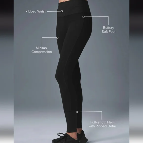 ALO Yoga High-Waist Alosoft Lounge Legging Size M - Picture 2 of 7